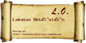 Lakatos Oktávián névjegykártya
